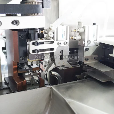 Macchina automatica di crimpatura con terminale a testa singola macchina di spelatura filo 3 tonnellate