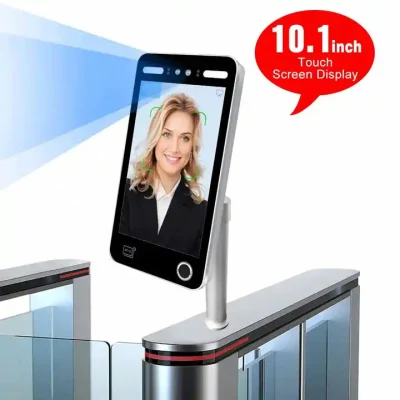 Linux 10 pollici in tempo reale Biometrica frequenza di impronte digitali Ai Face Recognition Camera Controllo dell&prime;accesso