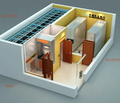 Cassetta di sicurezza automatica della banca Hotel Vault Room con self-service Cassetta di sicurezza