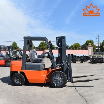 Carrello elevatore a benzina e GPL Mingyu 3t carico