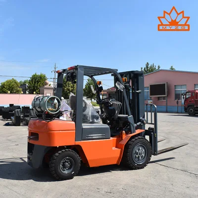 Carrello elevatore a benzina e GPL Mingyu 3t carico