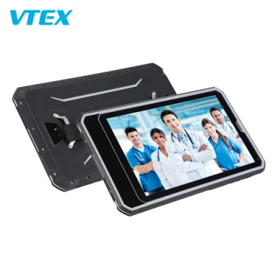 Codice a barre NFC con impronta digitale e linguetta IP68 RFID 4G da 8 pollici a basso costo Scansione GPS Android PC Rugged Tablet Android Industrial