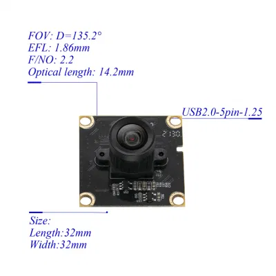 Conveniente fotocamera CMOS USB PS5268 A 1080P ad ampia gamma dinamica Modulo con una vista dell&prime;angolo ultra ampia per il viso Rilevamento