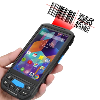 Portatile Android palmare PDA robusto con codice a barre QR 2D Scanner RFID HF e impronte digitali per traffico