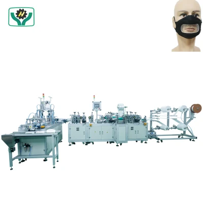 Maschera trasparente automatica per non udenti maschera visibile non tessuta per il viso Macchina