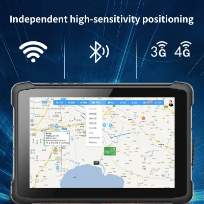Portatile Android 10.0 da 10 pollici robusto Tablet PC IP67 impermeabile Tablet con impronte digitali Shockproproof 1d 2D con codice a barre e batteria da 8000mAh
