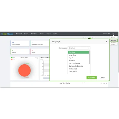 Software di gestione delle presenze basato sul Web con Gestione remota delle presenze della forza lavoro E funzione Payroll (Utime Master)