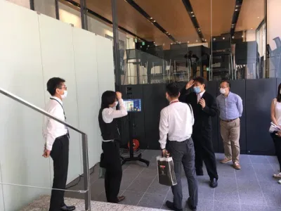 Ai Fever Detection termometro a infrarossi non a contatto scanner fotocamera umana Sistema di misurazione della temperatura corporea sistema di controllo accesso porta