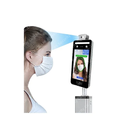 Scheda SIM TCP/IP 8 pollici biometrico Android Face Recognition Access Dispositivo software di controllo della temperatura