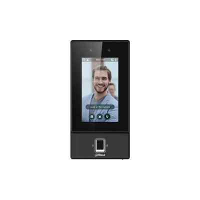 Controller di accesso per riconoscimento facciale Dahua 2-MP 4.3 pollici tocco in vetro Schermo A6214s