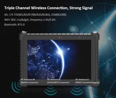 Migliore tablet robusto Android Tablet Web Camera microfono integrato con impronte digitali Tablet PC robusto