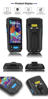 Portatile Android palmare PDA robusto con codice a barre QR 2D Scanner RFID HF e impronte digitali per traffico