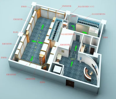 Cassetta di sicurezza automatica della banca Hotel Vault Room con self-service Cassetta di sicurezza