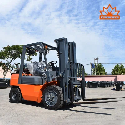 Carrello elevatore a benzina e GPL Mingyu 3t carico