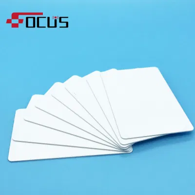 Scheda vuota NFC HF stampabile RFID Ntag213, scheda in PVC bianco