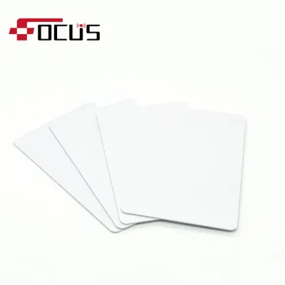 Scheda vuota NFC HF stampabile RFID Ntag213, scheda in PVC bianco