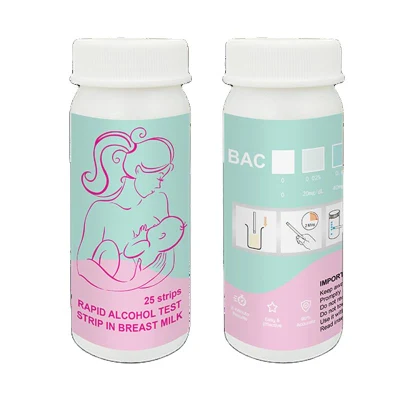 SJ Portable Alcohol Test Strip latte materno per alcol rapido Test