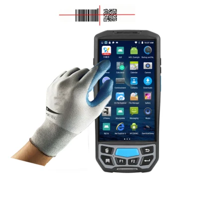 Portatile Android palmare PDA robusto con codice a barre QR 2D Scanner RFID HF e impronte digitali per traffico