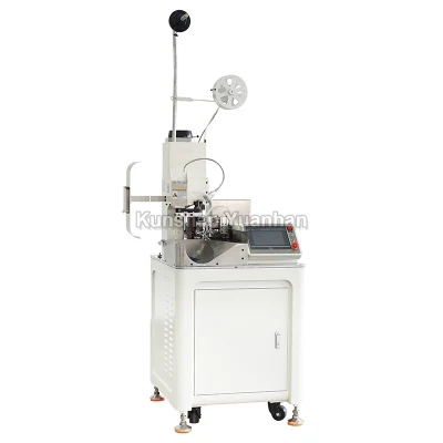 Macchina automatica di crimpatura con terminale a testa singola macchina di spelatura filo 3 tonnellate