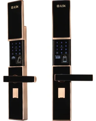 Impronta digitale Smart Lock intelligente in lega di zinco con vendita a caldo Password IC Card schermo LED meccanico moderno per uso domestico