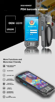 Prezzo di fabbrica terminale portatile lettore biometrico di impronte digitali Android con Scanner per codici a barre