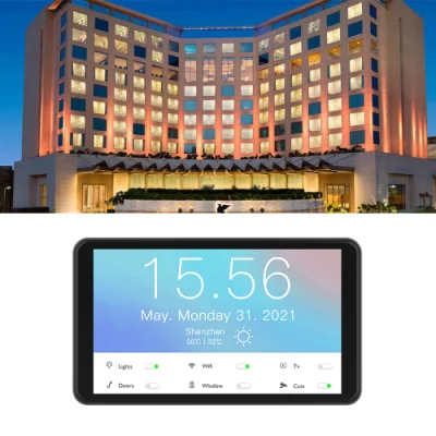 Tablet Smart Home Automation con display Android touch screen a parete Montare il supporto a parete per tablet PoE da pannello con il tablet Power Android PC personalizzato