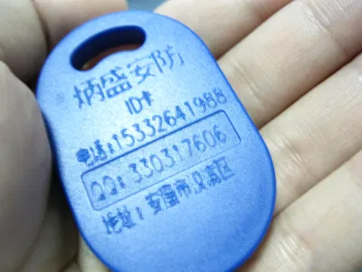 LF 125 kHz T5577 lettura e scrittura delle etichette di lavanderia per portachiavi RFID
