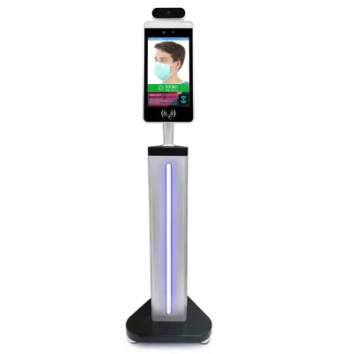  Termometro con riconoscimento facciale con display LCD da 8&quot; controllo accesso terminale Misurazione della temperatura corporea del sistema