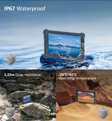 Migliore tablet robusto Android Tablet Web Camera microfono integrato con impronte digitali Tablet PC robusto
