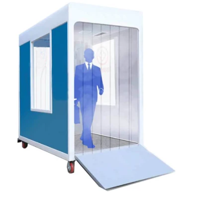 Tipo walk-through riconoscimento facciale intelligente misurazione della temperatura canale di disinfezione