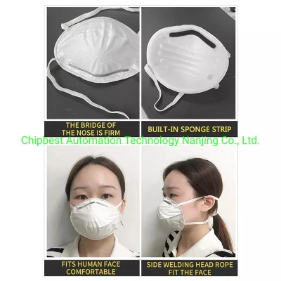 Maschera facciale a tazza FFP2 FFFP3 KN95 completamente automatica Macchina