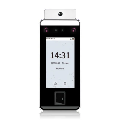  Dispositivo di controllo accesso porta rilevamento temperatura e rilevamento mascherato con Riconoscimento della carta ID Palm con impronte digitali