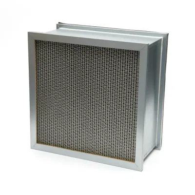 Filtro separatore in lamina di alluminio F8 per alte temperature telaio SUS304 305X610X292