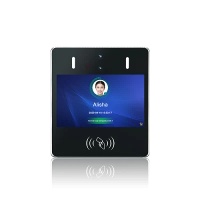 (IR8-TD) 7 pollici Large Screen Access Control e rilevazione presenze Riconoscimento dell&prime;iride del dispositivo con rilevatore di temperatura