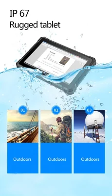 Robusto tablet industriale OEM da 10&quot; impermeabile e resistente agli urti IP68 Tablet Android con Fingerprint NFC 4G LTE Tablet PC