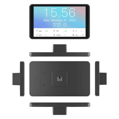 Tablet Smart Home Automation con display Android touch screen a parete Montare il supporto a parete per tablet PoE da pannello con il tablet Power Android PC personalizzato