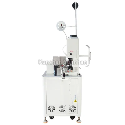 Macchina automatica di crimpatura con terminale a testa singola macchina di spelatura filo 3 tonnellate