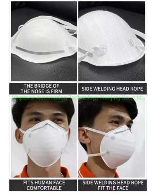 Maschera chirurgica non tessuto Fish Shape Body Mask Making Cup faccia Maschera macchina