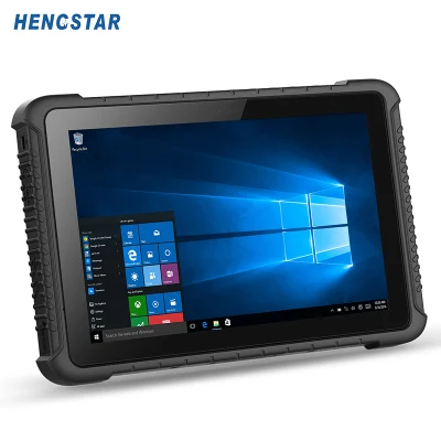 10&quot; Win 10.1 10000 mha 4+64 GB NFC resistente all&prime;acqua Android Tablet PC industriale con scanner per impronte digitali con montaggio su veicolo