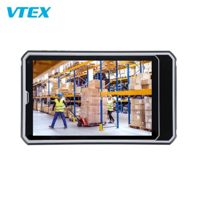 Codice a barre NFC con impronta digitale e linguetta IP68 RFID 4G da 8 pollici a basso costo Scansione GPS Android PC Rugged Tablet Android Industrial