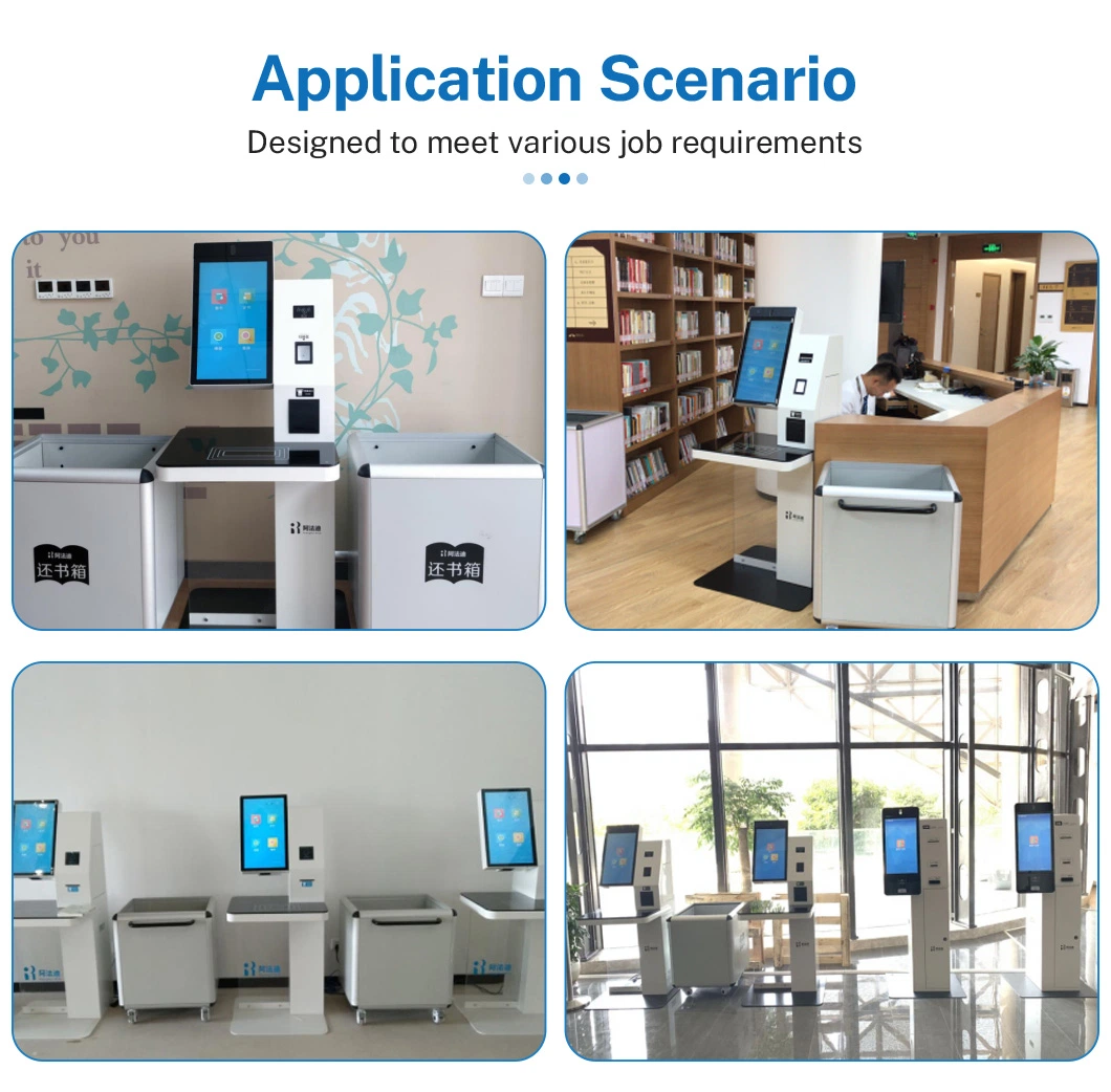 Automatic RFID Library Borrow and Return Book Machine From China
