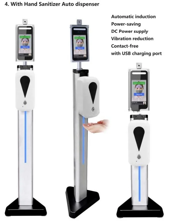 7 Inch Facial Recognition with Temperature Measuring Access Control Temperature Detection