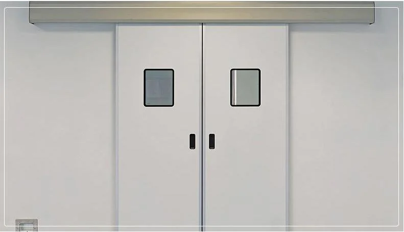 Marya Pharmaceutical Sliding Double Swing Door Aluminium Frame Cleanroom Door