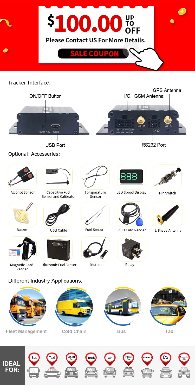4G LTE Module Truck Fuel Consumption and Monitoring GPS Tracking Device Suport 2g3g Network