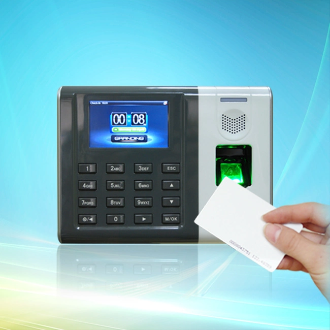 Gt100 Fingerprint RFID Card Recognition Device Biometric Time Attendance Machine