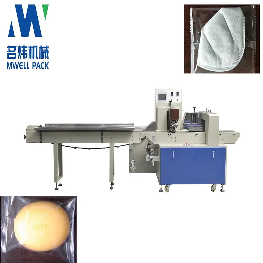 Multi-Function Medical Face Mask Horizontal Pillow Wrapping Packaging Machine Knife and Fork Cutlery Packaging Machine