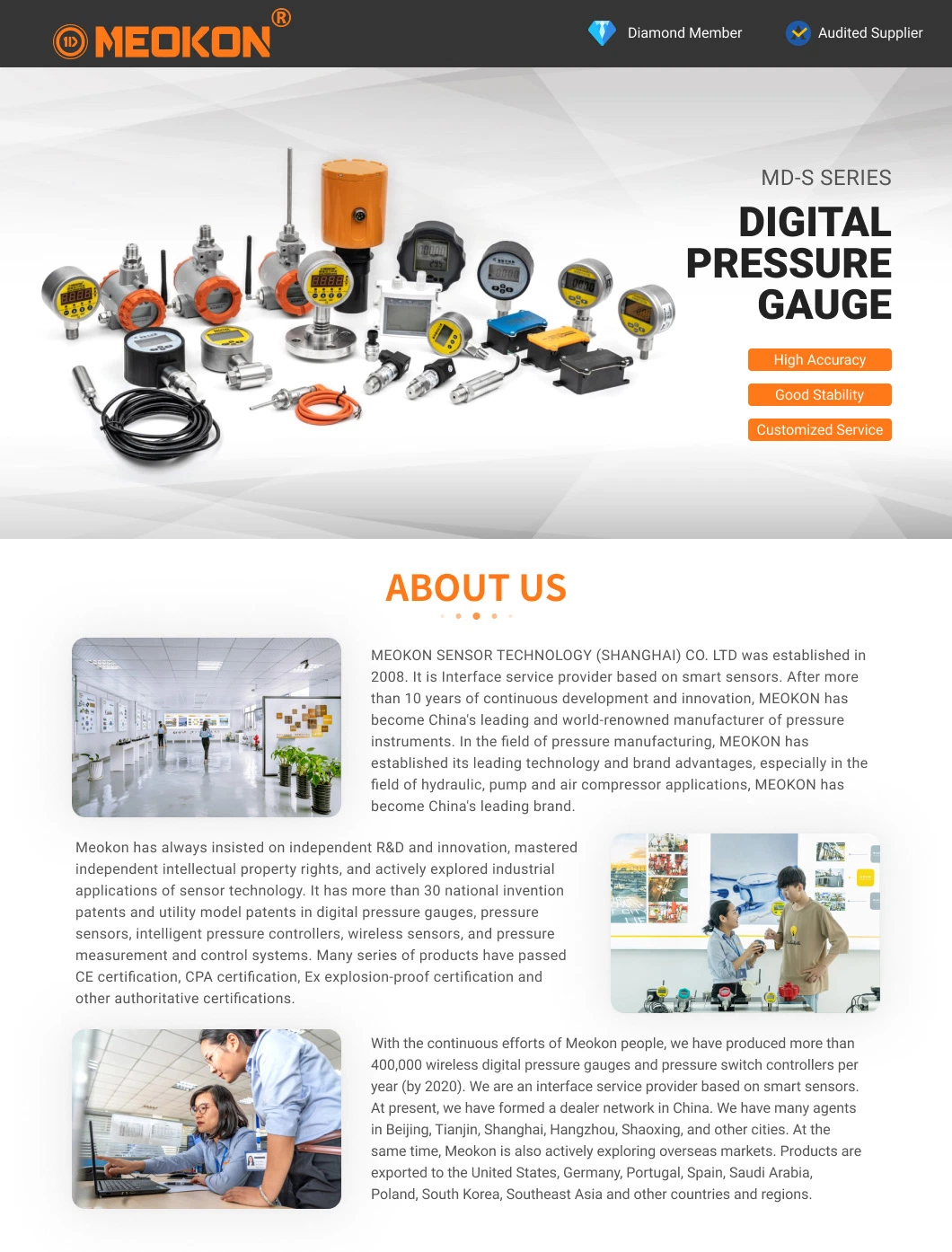 Pressure -Temperature Gauges Meter Gas Regulator