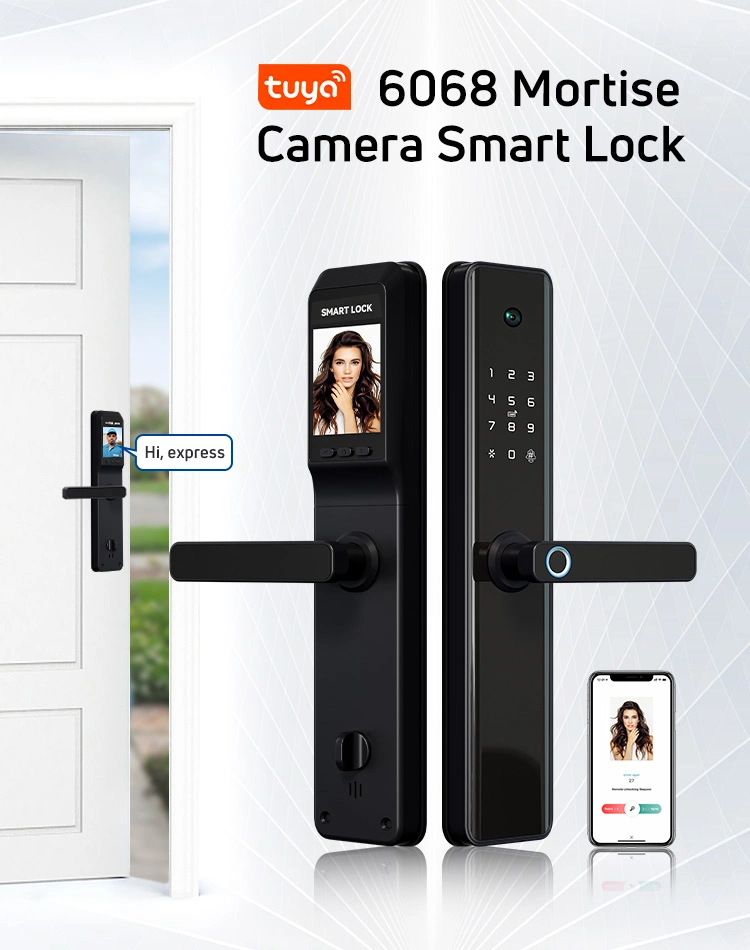 Tuya WiFi Smart Home Fingerprint Lock with Camera