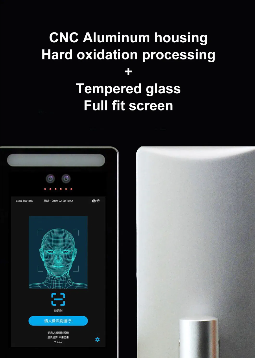8 Inch Touch Screen Face Recognition+Temperature Thermometer Mask Detection+Attendance Integrated Machine