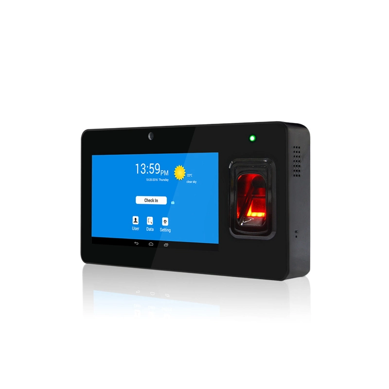 Android OS Fingerprint Time Attendance Machine with Camera and GPS
